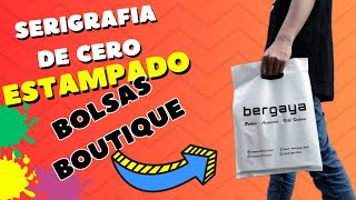 😀Cómo estampar serigrafía casera bolsas plásticas aprende de cero [upl. by Defant]