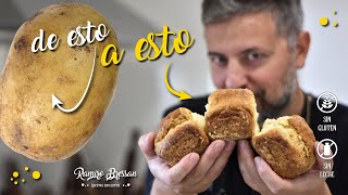 🥔 PAN de PAPA sin gluten ¡INCREÍBLEMENTE ESPONJOSO 😋  Recetas SIN GLUTEN [upl. by Hazlip]