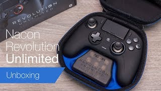 Nacon Revolution Unlimited PS4 controller unboxing [upl. by Ainadi647]