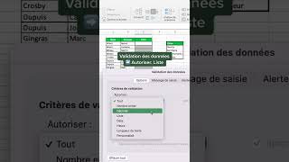 Comment créer des listes déroulantes sur Excel [upl. by Imoin]