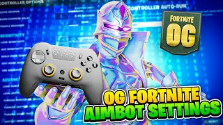 NEW BEST Aimbot Controller Settings For Fortnite Season OG BEST XBOXPS4 Sensitivity [upl. by Bonar]