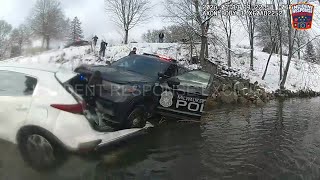 Dash Cam Milwaukee Police Chase Ends in Lincoln Creek [upl. by Aicitan]