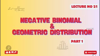 Negative binomial amp geometric distribution  part 1  lecture 21  Walpole and Mayer t9h Edition [upl. by Latrice]