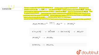 Cartain materials such as turpentine oil unsaturated organic compound phosophorus metals such [upl. by Marte]