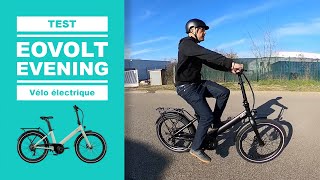 Vélo électrique pliable EVENING de EOVOLT test avis amp review [upl. by Hnah456]