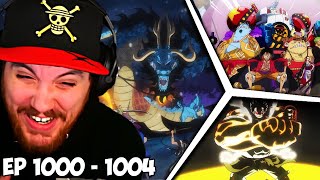 One Piece Episode 1000 1001 1002 1003 1004 Reaction  EPISODE 1000 IS HERE [upl. by Joselyn]