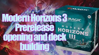 Modern Horizons 3 Prerelease opening and deck building  MTG [upl. by Acsirp898]