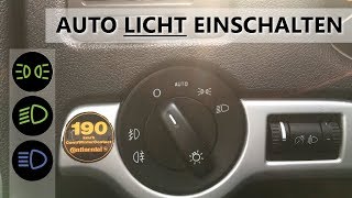 Licht am Auto einschalten  anmachen  Fahrschule  Autofahren lernen [upl. by Ninerb]