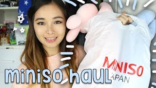 MINISO JAPAN HAUL  OMG CUTE STUFF ❤ [upl. by Nosmirc]