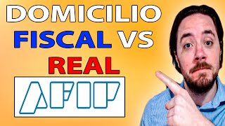 QUE es DOMICILIO FISCAL Y DOMICILIO REAL ✅ AFIP ARGENTINA [upl. by Llednil]