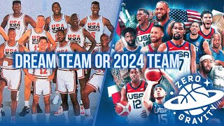 Could the 2024 USA Team Beat the 1992 Dream Team Olympic Basketball Preview  Zero Gravity Podcast [upl. by Sirrap]