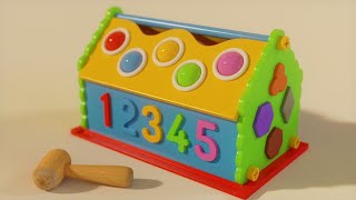 Learn Shapes Colors and Numbers Song [upl. by Retsbew]