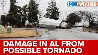 Possible Tornado Causes Damage In Decatur Alabama [upl. by Nileve]