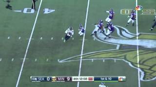 Tyler Lockett 35 yard catchandrun after bad snap Seahawks vs Vikings [upl. by Calabrese]