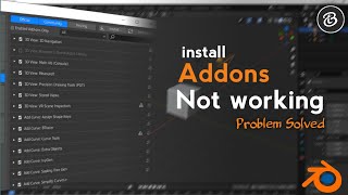 Install addons not working in Blender  problem solved Blender 29 [upl. by Von]