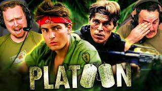 PLATOON 1986 MOVIE REACTION FIRST TIME WATCHING Charlie Sheen  Willem Dafoe  Movie Review [upl. by Suinotna162]