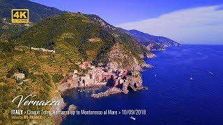 4K  Cinque Terre Vernazza up to Monterosso al Mare  Italy [upl. by Hizar]