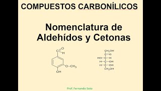 Nomenclatura de Aldehídos y Cetonas [upl. by Nevlin]