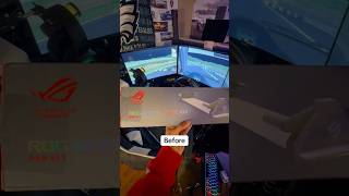 Rog bezel free kit vs 3 Samsung 27” curved monitors bezelfreekit shorts simracing assettocorsa [upl. by Berti130]