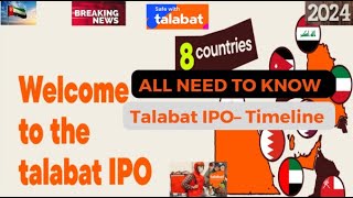 Talabat IPO– Timeline All Need to Know [upl. by Brunn]