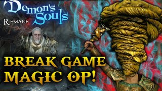 Demons Souls PS5  Game Breaking Magic Build NEW [upl. by Lativa]