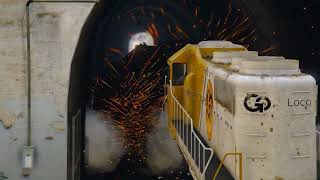 Train Spotting  Dump Truck vs Train Tunnel Study  Were Do The Dump Trucks Go [upl. by Anairo222]