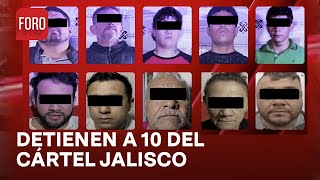 Detienen a 10 integrantes del CJNG en diversas alcaldías de la CDMX  Las Noticias [upl. by Arim]