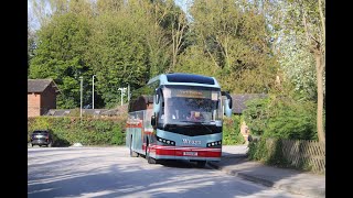 Wrays of Harrogate BU14EGF on a Rail Replacement to Beverley [upl. by Sudnac414]