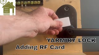 YAMIRY Lock  RF Card Set Up [upl. by Jacques]