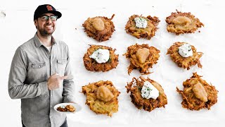 Homemade Potato Latkes Recipe [upl. by Akoyn]