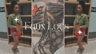 How To FAUX LOCS over REAL LOCS [upl. by Ninahs359]