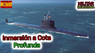 INMERSIÓN A COTA PROFUNDA EN EL S81 EL SUBMARINO SIGILOSO Y MAS AVANZADO DE LA ARMADA ESPAÑOLA [upl. by Marilla]