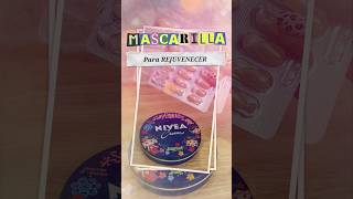 🔴 Mascarilla para REJUVENECER el Rostro con Crema NIVEA y Vitamina E 💊💆🏻‍♀️ mascarillacasera [upl. by Lonyer]