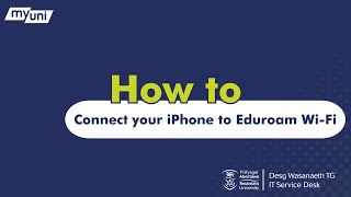 How to connect your iPhone to Eduroam WiFi [upl. by Ylluz]