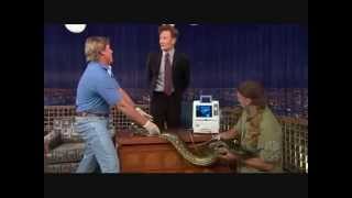 Steve Irwin on quotLate Night with Conan OBrienquot  111005 [upl. by Noseyt]