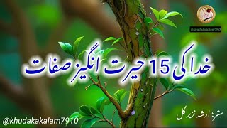 khudakakalam7910 Arshad Nazeer Gill  khuda ki Herat angez sifaat  khuda kya hey [upl. by Nalyd787]