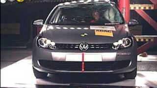 Euro NCAP  VW Golf VI  2008  Crash test [upl. by Kahler]