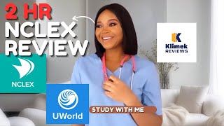 NCLEX REVIEW  2 HR COMPREHENSIVE Nclex Review using Mark K Uworld Simple Nursing [upl. by Lerat605]