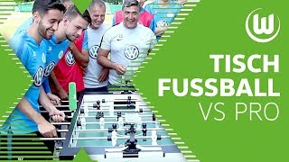 Kickerduell Malli amp Menzel vs TischfußballWeltmeister  Challenge  VfL Wolfsburg [upl. by Dlorah109]