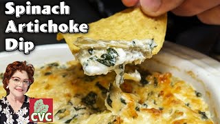 Artichoke Spinach Dip  Creamy amp Cheesy Mamas Old Fashioned Southern Recipes [upl. by Sorvats85]