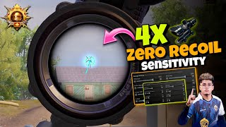 4X SCOPE BEST SENSITIVITY FOR PUBGBGMI ✅ For All Devices 🔥 [upl. by Now]