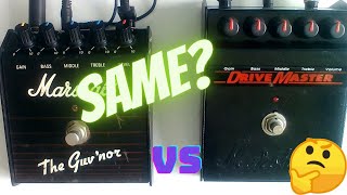 Marshall The Guvnor VS Marshall DriveMaster  SAME PEDAL [upl. by Yrkcaz]