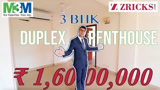 ₹160 Cr 🗝 3 BHK Duplex Penthouse 3606 sq ft ► M3M Woodshire Dwarka Expressway Gurgaon [upl. by Editha388]