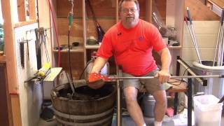 Vase GlassBlowing Demo [upl. by Anneis908]