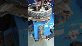 Motorcycle Tubeless Tyre Fitting trending youtubeshorts mechancial viwes foryou [upl. by Leunamesoj976]