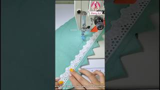 How to make triangle lace quick and easy use Sewing tips sewing shorts [upl. by Akinnor]