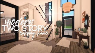 Bloxburg  Modern Two Story Roleplay Home  130k  Speedbuild [upl. by Nyram747]