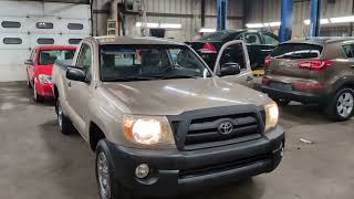 2008 Toyota Tacoma regular cab manual transmission twowheel drive walk around Only 74000 miles [upl. by Lihas656]