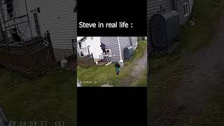 Steve in real life 🤣 minecraft minecraftmemes steve [upl. by Gisela]