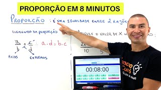 Rápido e fácil  APRENDA PROPORÇÃO EM 8 MINUTOS [upl. by Anifesoj588]